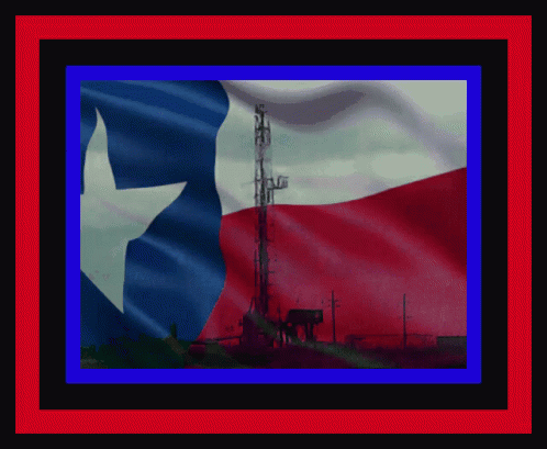 A Picture Of A Texas Flag With A Red White And Blue Border GIF