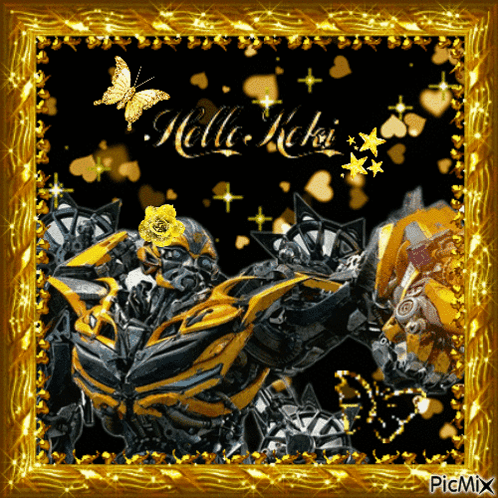 A Picture Of A Transformer With The Words Hello Kiki GIF
