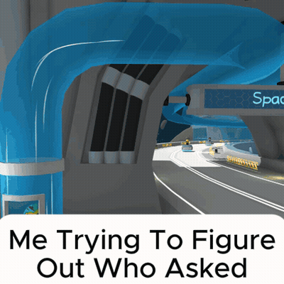 A Picture Of A Tunnel With The Words " Me Trying To Figure Out Who Asked " Below It GIF