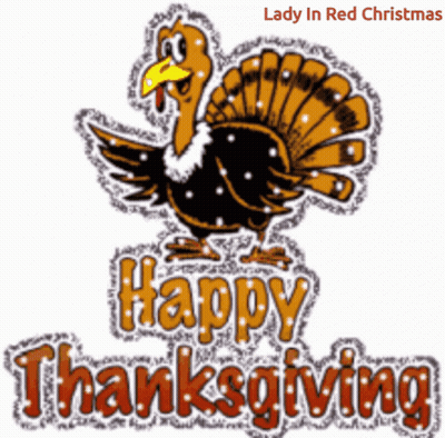 A Picture Of A Turkey With The Words Happy Thanksgiving GIF
