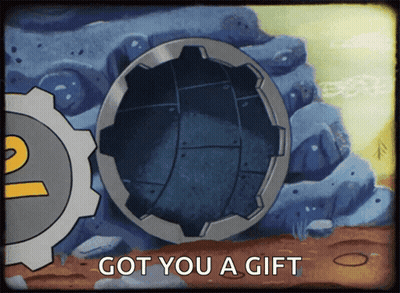 A Picture Of A Vault With The Words Got You A Gift Below It GIF