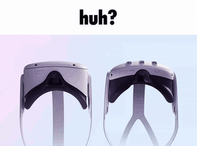 A Picture Of A Virtual Reality Headset With The Caption Huh ? GIF