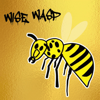 A Picture Of A Wasp With The Words Wise Wasp Written Above It GIF