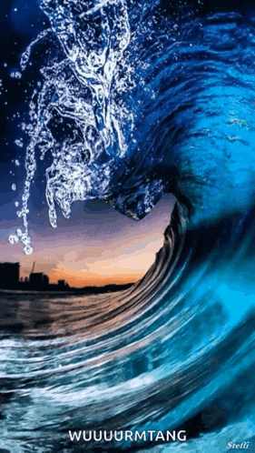 Wave With Wuuuurmtang Text GIF