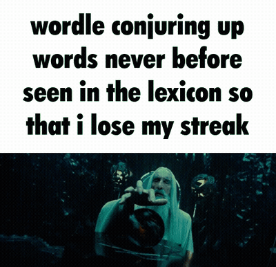 A Picture Of A Wizard With The Words " Wordle Conjuring Up Words Never Before " On It GIF
