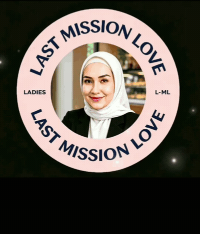 A Picture Of A Woman In A Circle That Says Last Mission Love Ladies GIF