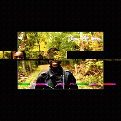 A Picture Of A Woman In A Hooded Jacket With The Name Cline Tdl Gray On The Bottom GIF