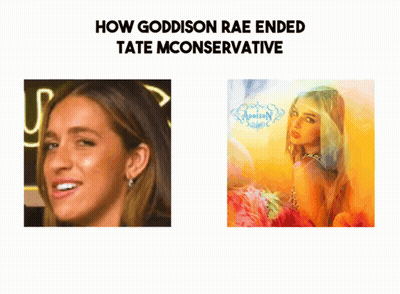 A Picture Of A Woman Next To A Picture Of A Woman With The Caption Peak On Global Spotify Debut Album Nasal Botch Nose # GIF