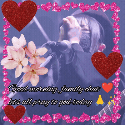 A Picture Of A Woman Singing Into A Microphone With The Words Good Morning Family Chat Lets All Pray To God Today GIF