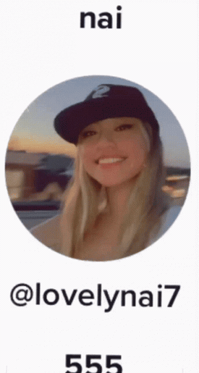 a picture of a woman wearing a hat with the name nai on the bottom