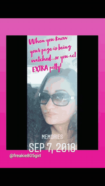A Picture Of A Woman Wearing Sunglasses And A Quote About Memories GIF