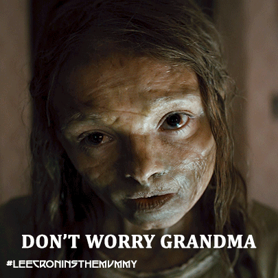 A Picture Of A Woman With A Caption That Says " Don T Worry Grandma " GIF