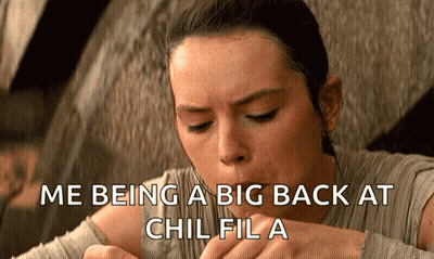 A Picture Of A Woman With A Caption That Says Me Being A Big Back At Chilfila GIF