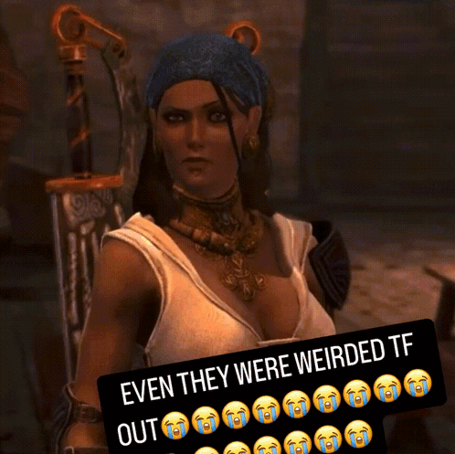 A Picture Of A Woman With Blood On Her Face And The Caption Even They Were Weirded Tf GIF