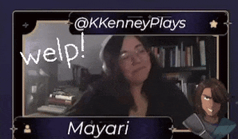 A Picture Of A Woman With Headphones And The Words Welp On The Bottom GIF