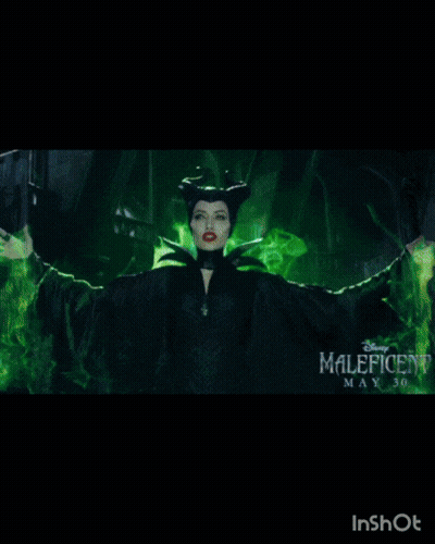 A Picture Of A Woman With Horns And The Words Malerica Spirit GIF