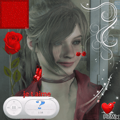 A Picture Of A Woman With Je T'aime Written On The Bottom GIF