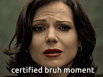 A Picture Of A Woman With Red Lips And The Words Certified Bruh Moment GIF