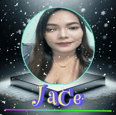 A Picture Of A Woman With The Name Jace Written On It GIF
