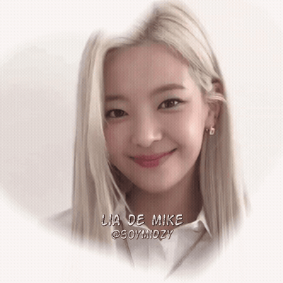 A Picture Of A Woman With The Name Lia De Mike Written On It GIF