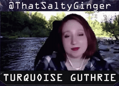 A Picture Of A Woman With The Name Turquoise Guthrie GIF