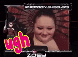 A Picture Of A Woman With The Word Zoey In The Corner GIF
