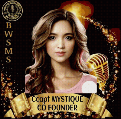 A Picture Of A Woman With The Words Ccapt Mystique Co Founder GIF