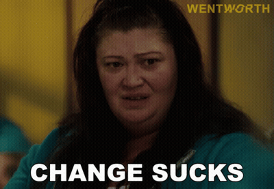 A Picture Of A Woman With The Words Change Sucks On The Bottom GIF