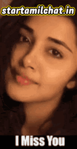 A Picture Of A Woman With The Words " I Miss You " On The Bottom GIF