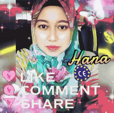 A Picture Of A Woman With The Words Like Comment Share Below Her GIF