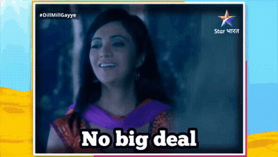 A Picture Of A Woman With The Words No Big Deal On The Bottom GIF