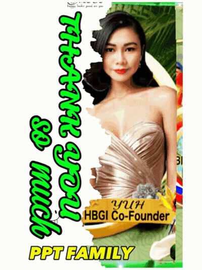 A Picture Of A Woman With The Words Thank You So Much Ppt Family On It GIF