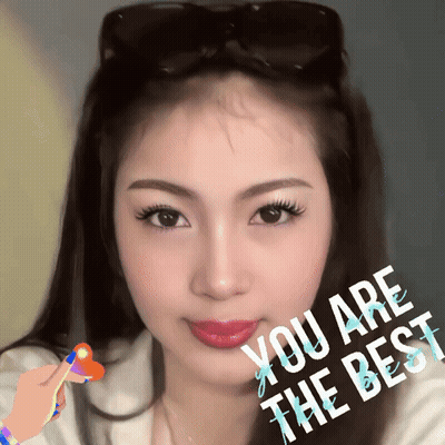 A Picture Of A Woman With The Words " You Are The Best " On The Bottom GIF