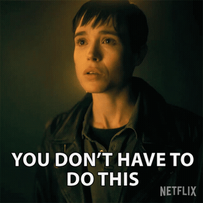 A Picture Of A Woman With The Words " You Don 'T Have To Do This " On The Bottom GIF