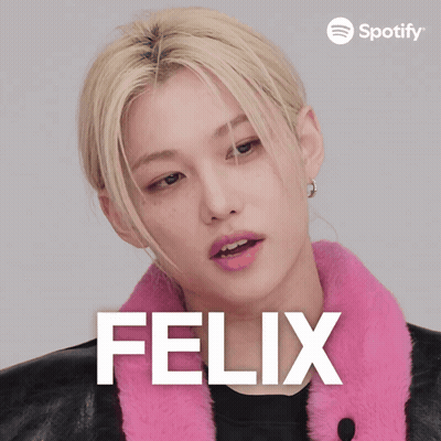A Picture Of A Young Man With The Name Felix On The Bottom GIF