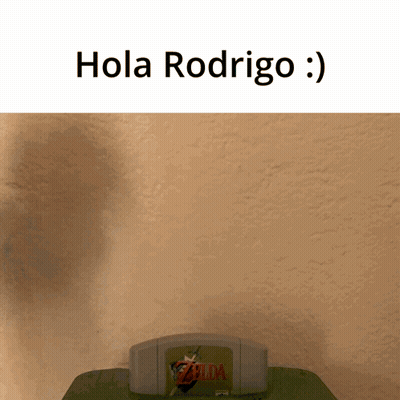 A Picture Of A Zelda Nintendo Game Says Hola Rodrigo GIF