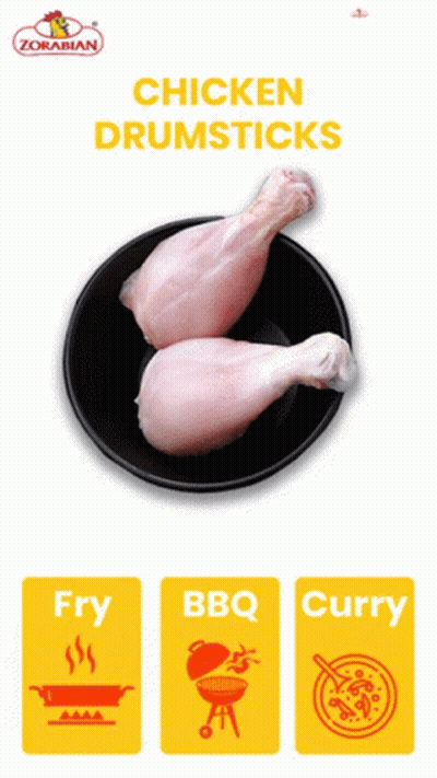 A Picture Of Chicken Drumsticks On A Black Bowl GIF