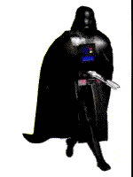 A Picture Of Darth Vader With The Words Ele Esta De Volta And Fatal Sticker