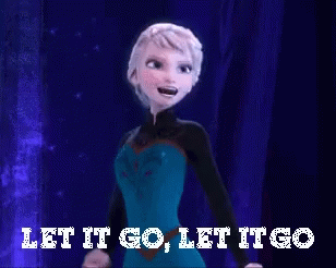 A Picture Of Elsa From Frozen Singing The Song Let It Go GIF