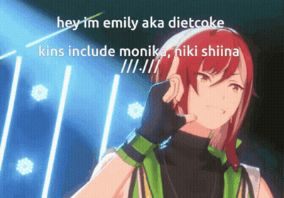 A Picture Of Emily Aka Dietcoke With The Caption Hey Im Emily Aka Dietcoke GIF