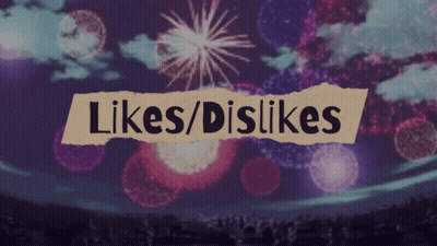 A Picture Of Fireworks With The Words Likes / Dislikes GIF