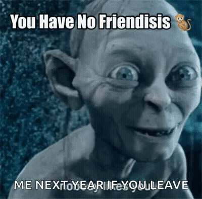 A Picture Of Gollum From The Lord Of The Rings GIF