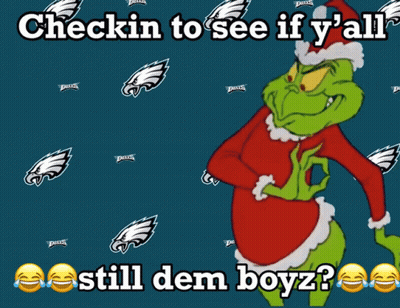 A Picture Of Grinch With The Words Checkin To See If Y 'All Still Dem Boyz On The Bottom GIF