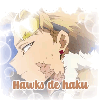 A Picture Of Hawks De Haku With A Mask On GIF