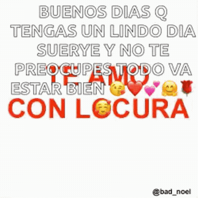 A Picture Of Hearts With The Words Buenos Dias Q Tengas Un Lindo Dia Suerye Y No Te Preocupas Todo Va Estar Bien GIF