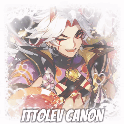 A Picture Of Ittolev Canon Is Displayed On A Shiny Background GIF