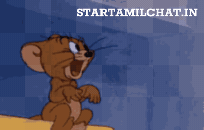 A Picture Of Jerry From Tom And Jerry With The Website Starttamilchat.in GIF
