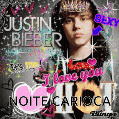 A Picture Of Justin Bieber With The Words " It 'S Me I Love You " On It GIF
