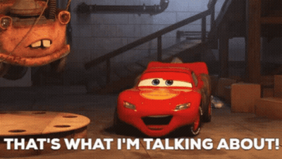 A Picture Of Lightning Mcqueen From The Movie Cars GIF