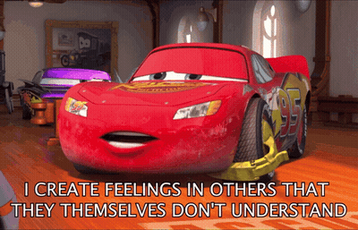 A Picture Of Lightning Mcqueen From The Movie Cars GIF